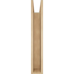 Ekena Millwork - BKTUR0554X26X34TRA05RCPR - Timberthane Faux Wood Traditional Style Bracket w/ Offset Brace, Block Ends, 5 1/2"W x 26"D x 34"H, Primed Tan