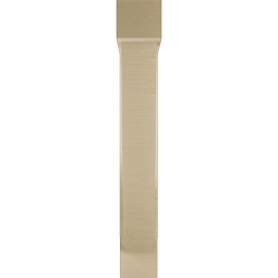 Ekena Millwork - BKTUR0554X26X38TRA05RCPR - Timberthane Faux Wood Traditional Style Bracket w/ Offset Brace, Block Ends, 5 1/2"W x 26"D x 38"H, Primed Tan