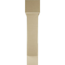 Ekena Millwork - BKTUR0554X28X28TRA05RCPR - Timberthane Faux Wood Traditional Style Bracket w/ Offset Brace, Block Ends, 5 1/2"W x 28"D x 28"H, Primed Tan
