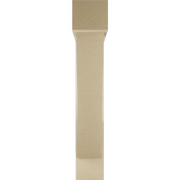 Ekena Millwork - BKTUR0554X28X32TRA05RCPR - Timberthane Faux Wood Traditional Style Bracket w/ Offset Brace, Block Ends, 5 1/2"W x 28"D x 32"H, Primed Tan