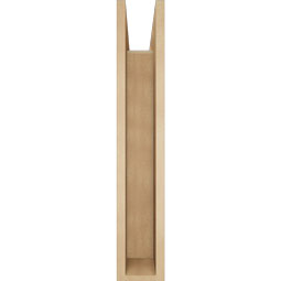 Ekena Millwork - BKTUR0554X28X32TRA05RCPR - Timberthane Faux Wood Traditional Style Bracket w/ Offset Brace, Block Ends, 5 1/2"W x 28"D x 32"H, Primed Tan