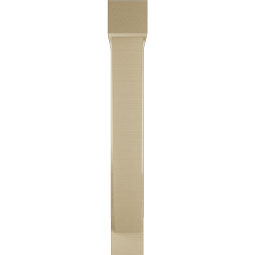 Ekena Millwork - BKTUR0554X28X40TRA05RCPR - Timberthane Faux Wood Traditional Style Bracket w/ Offset Brace, Block Ends, 5 1/2"W x 28"D x 40"H, Primed Tan