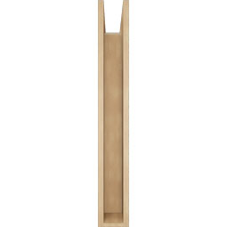 Ekena Millwork - BKTUR0554X28X40TRA05RCPR - Timberthane Faux Wood Traditional Style Bracket w/ Offset Brace, Block Ends, 5 1/2"W x 28"D x 40"H, Primed Tan