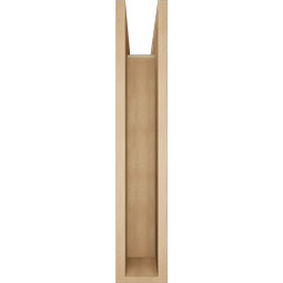 Ekena Millwork - BKTUR0554X30X30TRA05RCPR - Timberthane Faux Wood Traditional Style Bracket w/ Offset Brace, Block Ends, 5 1/2"W x 30"D x 30"H, Primed Tan