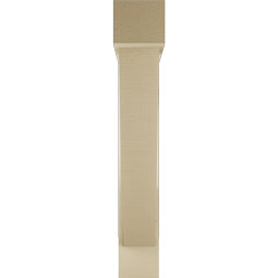 Ekena Millwork - BKTUR0554X30X34TRA05RCPR - Timberthane Faux Wood Traditional Style Bracket w/ Offset Brace, Block Ends, 5 1/2"W x 30"D x 34"H, Primed Tan