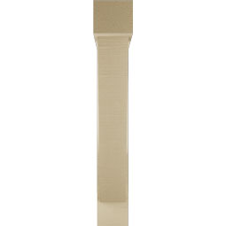 Ekena Millwork - BKTUR0554X30X36TRA05RCPR - Timberthane Faux Wood Traditional Style Bracket w/ Offset Brace, Block Ends, 5 1/2"W x 30"D x 36"H, Primed Tan