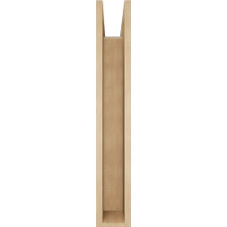 Ekena Millwork - BKTUR0554X30X36TRA05RCPR - Timberthane Faux Wood Traditional Style Bracket w/ Offset Brace, Block Ends, 5 1/2"W x 30"D x 36"H, Primed Tan