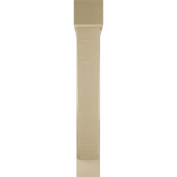 Ekena Millwork - BKTUR0554X30X38TRA05RCPR - Timberthane Faux Wood Traditional Style Bracket w/ Offset Brace, Block Ends, 5 1/2"W x 30"D x 38"H, Primed Tan