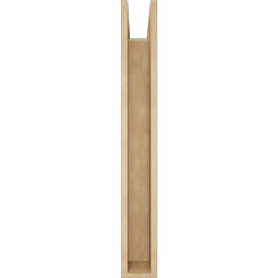 Ekena Millwork - BKTUR0554X30X42TRA05RCPR - Timberthane Faux Wood Traditional Style Bracket w/ Offset Brace, Block Ends, 5 1/2"W x 30"D x 42"H, Primed Tan
