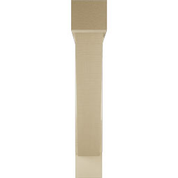 Ekena Millwork - BKTUR0554X32X32TRA05RCPR - Timberthane Faux Wood Traditional Style Bracket w/ Offset Brace, Block Ends, 5 1/2"W x 32"D x 32"H, Primed Tan