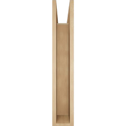 Ekena Millwork - BKTUR0554X32X32TRA05RCPR - Timberthane Faux Wood Traditional Style Bracket w/ Offset Brace, Block Ends, 5 1/2"W x 32"D x 32"H, Primed Tan