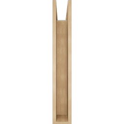 Ekena Millwork - BKTUR0554X32X36TRA05RCPR - Timberthane Faux Wood Traditional Style Bracket w/ Offset Brace, Block Ends, 5 1/2"W x 32"D x 36"H, Primed Tan