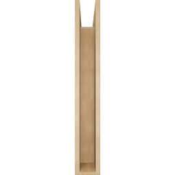 Ekena Millwork - BKTUR0554X32X38TRA05RCPR - Timberthane Faux Wood Traditional Style Bracket w/ Offset Brace, Block Ends, 5 1/2"W x 32"D x 38"H, Primed Tan