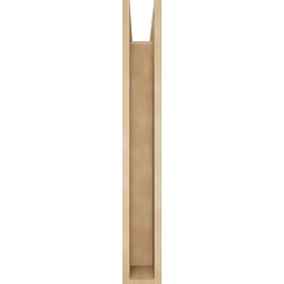 Ekena Millwork - BKTUR0554X32X40TRA05RCPR - Timberthane Faux Wood Traditional Style Bracket w/ Offset Brace, Block Ends, 5 1/2"W x 32"D x 40"H, Primed Tan