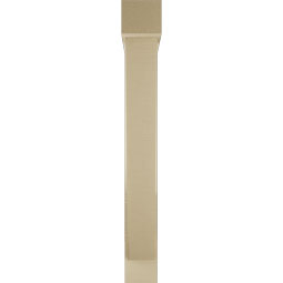 Ekena Millwork - BKTUR0554X32X44TRA05RCPR - Timberthane Faux Wood Traditional Style Bracket w/ Offset Brace, Block Ends, 5 1/2"W x 32"D x 44"H, Primed Tan