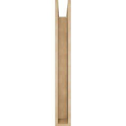 Ekena Millwork - BKTUR0554X32X44TRA05RCPR - Timberthane Faux Wood Traditional Style Bracket w/ Offset Brace, Block Ends, 5 1/2"W x 32"D x 44"H, Primed Tan