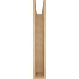 Ekena Millwork - BKTUR0554X34X34TRA05RCPR - Timberthane Faux Wood Traditional Style Bracket w/ Offset Brace, Block Ends, 5 1/2"W x 34"D x 34"H, Primed Tan