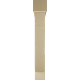 Ekena Millwork - BKTUR0554X34X38TRA05RCPR - Timberthane Faux Wood Traditional Style Bracket w/ Offset Brace, Block Ends, 5 1/2"W x 34"D x 38"H, Primed Tan