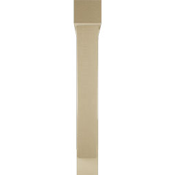 Ekena Millwork - BKTUR0554X34X40TRA05RCPR - Timberthane Faux Wood Traditional Style Bracket w/ Offset Brace, Block Ends, 5 1/2"W x 34"D x 40"H, Primed Tan
