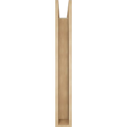 Ekena Millwork - BKTUR0554X34X42TRA05RCPR - Timberthane Faux Wood Traditional Style Bracket w/ Offset Brace, Block Ends, 5 1/2"W x 34"D x 42"H, Primed Tan