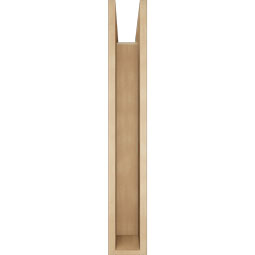 Ekena Millwork - BKTUR0554X36X36TRA05RCPR - Timberthane Faux Wood Traditional Style Bracket w/ Offset Brace, Block Ends, 5 1/2"W x 36"D x 36"H, Primed Tan