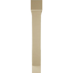Ekena Millwork - BKTUR0554X36X40TRA05RCPR - Timberthane Faux Wood Traditional Style Bracket w/ Offset Brace, Block Ends, 5 1/2"W x 36"D x 40"H, Primed Tan