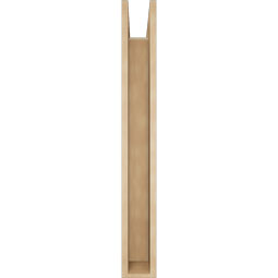 Ekena Millwork - BKTUR0554X36X44TRA05RCPR - Timberthane Faux Wood Traditional Style Bracket w/ Offset Brace, Block Ends, 5 1/2"W x 36"D x 44"H, Primed Tan