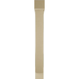 Ekena Millwork - BKTUR0554X36X48TRA05RCPR - Timberthane Faux Wood Traditional Style Bracket w/ Offset Brace, Block Ends, 5 1/2"W x 36"D x 48"H, Primed Tan