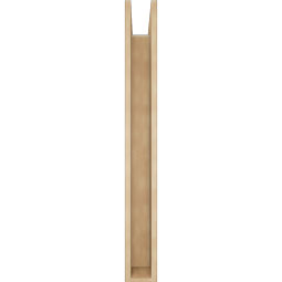 Ekena Millwork - BKTUR0554X36X48TRA05RCPR - Timberthane Faux Wood Traditional Style Bracket w/ Offset Brace, Block Ends, 5 1/2"W x 36"D x 48"H, Primed Tan