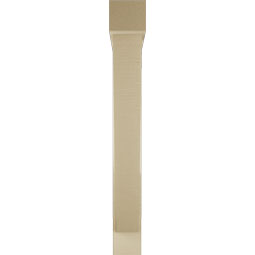 Ekena Millwork - BKTUR0554X38X44TRA05RCPR - Timberthane Faux Wood Traditional Style Bracket w/ Offset Brace, Block Ends, 5 1/2"W x 38"D x 44"H, Primed Tan