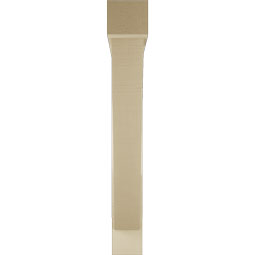 Ekena Millwork - BKTUR0554X40X40TRA05RCPR - Timberthane Faux Wood Traditional Style Bracket w/ Offset Brace, Block Ends, 5 1/2"W x 40"D x 40"H, Primed Tan