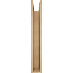 Ekena Millwork - BKTUR0554X40X40TRA05RCPR - Timberthane Faux Wood Traditional Style Bracket w/ Offset Brace, Block Ends, 5 1/2"W x 40"D x 40"H, Primed Tan