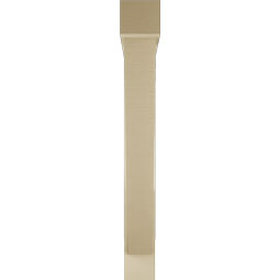 Ekena Millwork - BKTUR0554X40X44TRA05RCPR - Timberthane Faux Wood Traditional Style Bracket w/ Offset Brace, Block Ends, 5 1/2"W x 40"D x 44"H, Primed Tan
