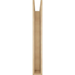 Ekena Millwork - BKTUR0554X42X42TRA05RCPR - Timberthane Faux Wood Traditional Style Bracket w/ Offset Brace, Block Ends, 5 1/2"W x 42"D x 42"H, Primed Tan