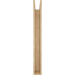 Ekena Millwork - BKTUR0554X42X48TRA05RCPR - Timberthane Faux Wood Traditional Style Bracket w/ Offset Brace, Block Ends, 5 1/2"W x 42"D x 48"H, Primed Tan