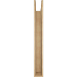 Ekena Millwork - BKTUR0554X44X44TRA05RCPR - Timberthane Faux Wood Traditional Style Bracket w/ Offset Brace, Block Ends, 5 1/2"W x 44"D x 44"H, Primed Tan