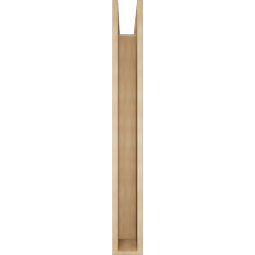 Ekena Millwork - BKTUR0554X46X46TRA05RCPR - Timberthane Faux Wood Traditional Style Bracket w/ Offset Brace, Block Ends, 5 1/2"W x 46"D x 46"H, Primed Tan