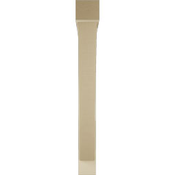 Ekena Millwork - BKTUR0554X48X48TRA05RCPR - Timberthane Faux Wood Traditional Style Bracket w/ Offset Brace, Block Ends, 5 1/2"W x 48"D x 48"H, Primed Tan