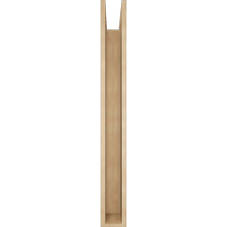 Ekena Millwork - BKTUR0554X48X48TRA05RCPR - Timberthane Faux Wood Traditional Style Bracket w/ Offset Brace, Block Ends, 5 1/2"W x 48"D x 48"H, Primed Tan
