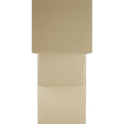 Ekena Millwork - BKTUR0756X18X18TRA05RCPR - Timberthane Faux Wood Traditional Style Bracket w/ Offset Brace, Block Ends, 7 1/2"W x 18"D x 18"H, Primed Tan