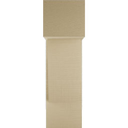 Ekena Millwork - BKTUR0756X18X26TRA05RCPR - Timberthane Faux Wood Traditional Style Bracket w/ Offset Brace, Block Ends, 7 1/2"W x 18"D x 26"H, Primed Tan