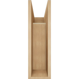 Ekena Millwork - BKTUR0756X18X26TRA05RCPR - Timberthane Faux Wood Traditional Style Bracket w/ Offset Brace, Block Ends, 7 1/2"W x 18"D x 26"H, Primed Tan