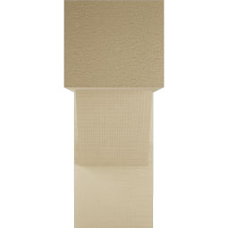 Ekena Millwork - BKTUR0756X20X20TRA05RCPR - Timberthane Faux Wood Traditional Style Bracket w/ Offset Brace, Block Ends, 7 1/2"W x 20"D x 20"H, Primed Tan