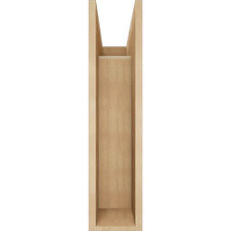 Ekena Millwork - BKTUR0756X20X32TRA05RCPR - Timberthane Faux Wood Traditional Style Bracket w/ Offset Brace, Block Ends, 7 1/2"W x 20"D x 32"H, Primed Tan