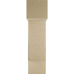 Ekena Millwork - BKTUR0756X22X30TRA05RCPR - Timberthane Faux Wood Traditional Style Bracket w/ Offset Brace, Block Ends, 7 1/2"W x 22"D x 30"H, Primed Tan