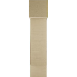 Ekena Millwork - BKTUR0756X22X34TRA05RCPR - Timberthane Faux Wood Traditional Style Bracket w/ Offset Brace, Block Ends, 7 1/2"W x 22"D x 34"H, Primed Tan