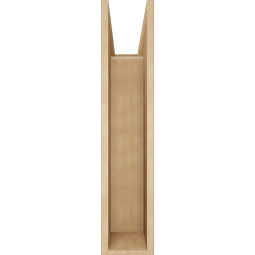 Ekena Millwork - BKTUR0756X24X36TRA05RCPR - Timberthane Faux Wood Traditional Style Bracket w/ Offset Brace, Block Ends, 7 1/2"W x 24"D x 36"H, Primed Tan