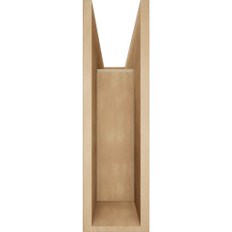 Ekena Millwork - BKTUR0756X26X26TRA05RCPR - Timberthane Faux Wood Traditional Style Bracket w/ Offset Brace, Block Ends, 7 1/2"W x 26"D x 26"H, Primed Tan