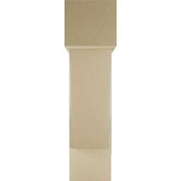 Ekena Millwork - BKTUR0756X26X30TRA05RCPR - Timberthane Faux Wood Traditional Style Bracket w/ Offset Brace, Block Ends, 7 1/2"W x 26"D x 30"H, Primed Tan