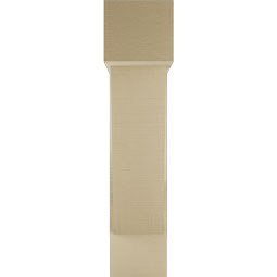 Ekena Millwork - BKTUR0756X26X34TRA05RCPR - Timberthane Faux Wood Traditional Style Bracket w/ Offset Brace, Block Ends, 7 1/2"W x 26"D x 34"H, Primed Tan